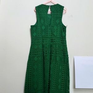 Emerald green dress
